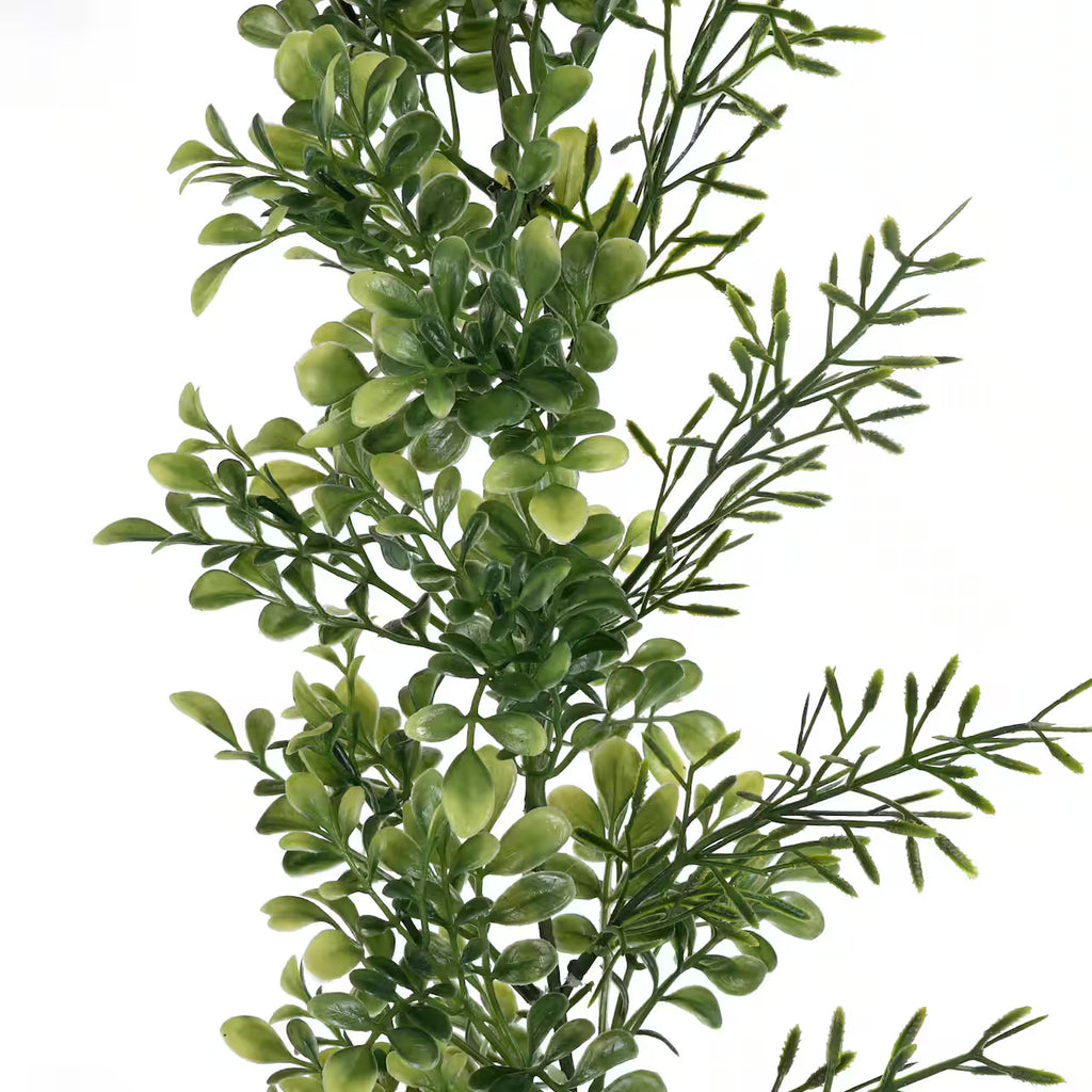 6ft Green Boxwood Garland by Ashland® – Artificial Lush Greenery for Home, Mantel & Event Décor