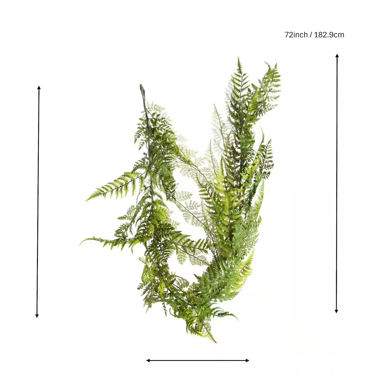 6ft UV Fern Garland – Outdoor & Indoor Artificial Greenery Decor | UV-Resistant Faux Fern by Ashland
