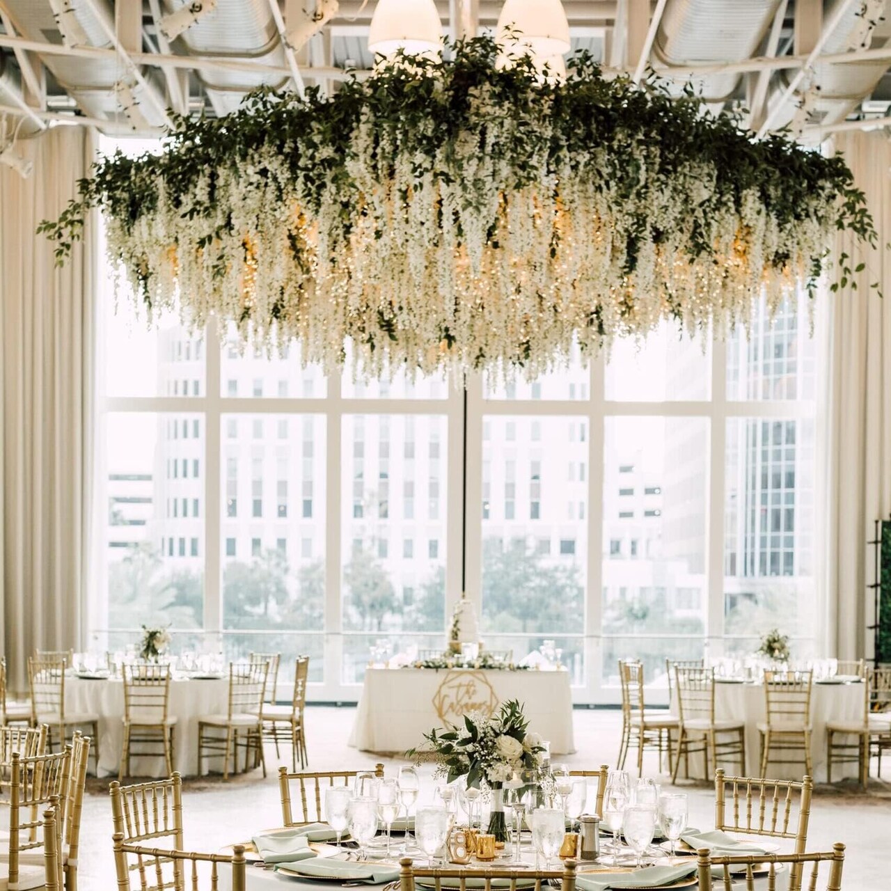 24 Pack Artificial Wisteria Vine Garland – Silk Hanging Flowers for Wedding, Home & Event Décor