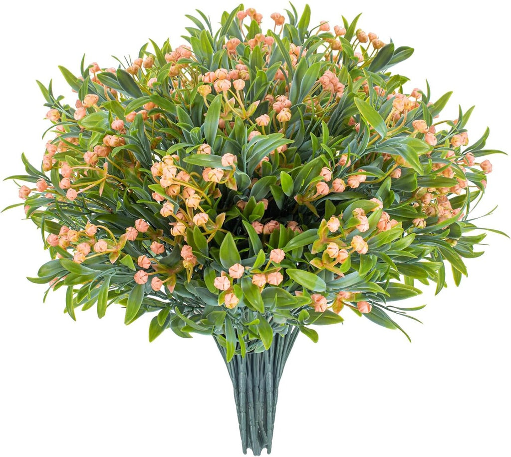 10 Bundles UV-Resistant Artificial Outdoor Flowers – Fade-Proof Faux Plants for Porch, Garden, Patio & Window Boxes