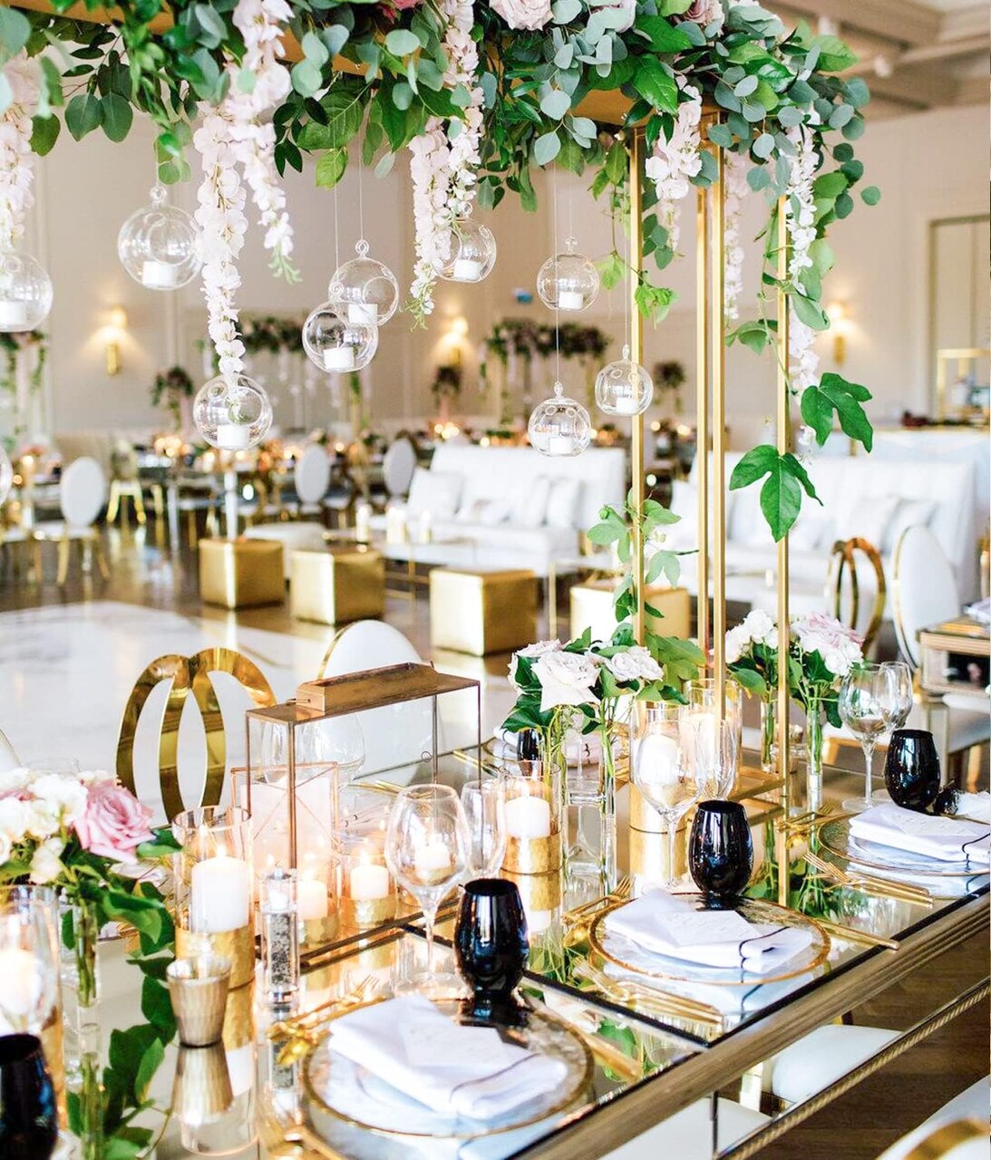 24 Pack Artificial Wisteria Vine Garland – Silk Hanging Flowers for Wedding, Home & Event Décor