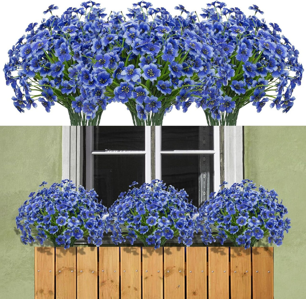 15 Bundles UV-Resistant Summer Bushes – Outdoor Artificial Plants for Garden, Porch, Patio & Yard Landscaping
