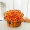 10 Bundles Artificial Fall Flowers for Outdoors with Eucalyptus – UV-Resistant Faux Autumn Plants for Porch, Yard & Window Boxes
